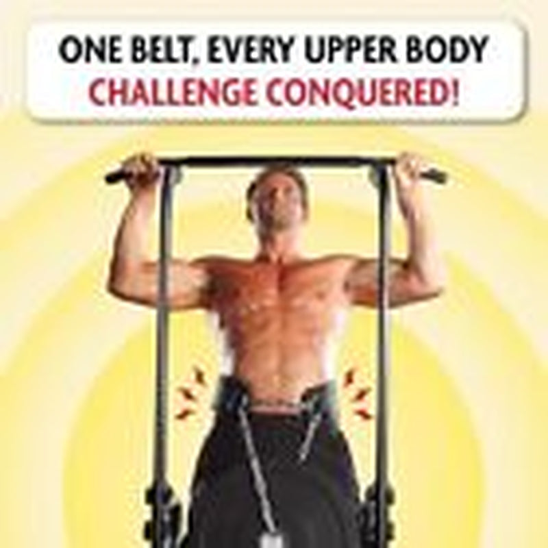 Dmoose Dip Belt for Weightlifting, Weight Belt with Chain for Pullup, Gym Black