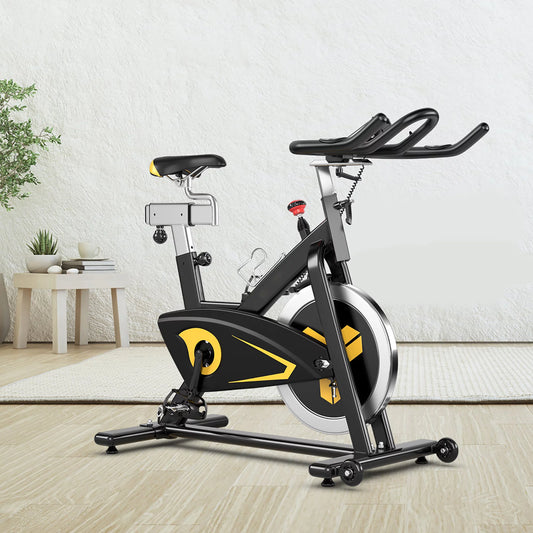 Indoor Cycling Bike Magnetic Exercise Bike Stationary Belt Drive Gym Home Cardio